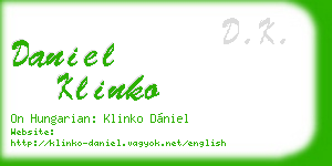 daniel klinko business card