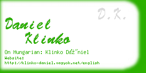 daniel klinko business card